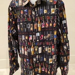 Robert Graham Multicolor Graphic Men's Shirt